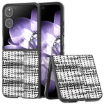 For Xiaomi Mix Flip 5G Case Leather+PC Phone Cover Plaid Texture