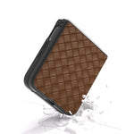 Til Xiaomi Mix Flip 5G Cover Vævet Tekstur PU Læderbelagt PC Mobiltelefoncover