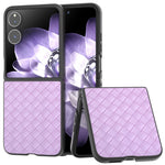 Til Xiaomi Mix Flip 5G Cover Vævet Tekstur PU Læderbelagt PC Mobiltelefoncover