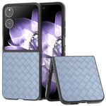 Til Xiaomi Mix Flip 5G Cover Vævet Tekstur PU Læderbelagt PC Mobiltelefoncover