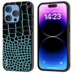 ABEEL til iPhone 16 Pro Max cover ægte koskind bagside telefoncover krokodille-tekstur