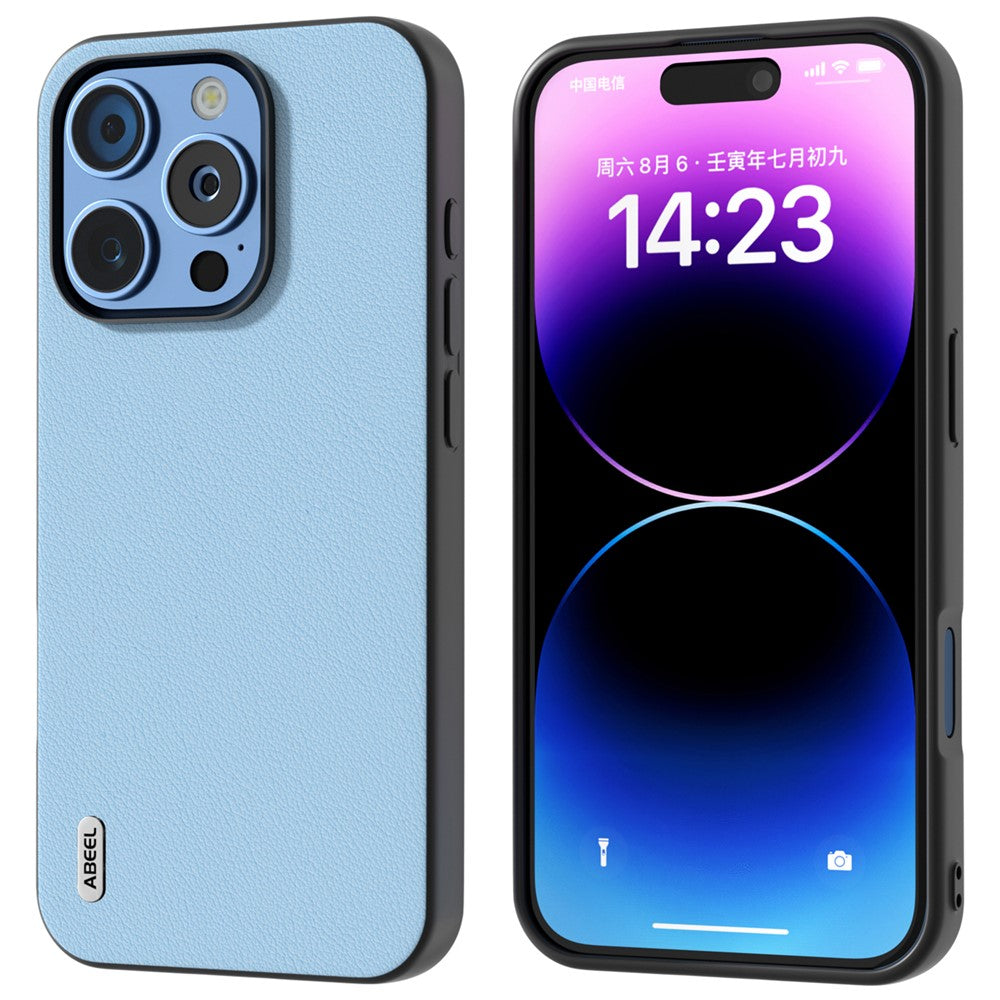 ABEEL Til iPhone 16 Pro Max Cover Ridsefast Ægte Koskind Bagsidetelefoncover