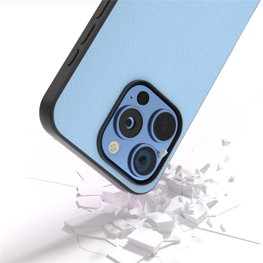 ABEEL For iPhone 16 Pro Max Case Anti-Scratch Genuine Cow Leather Back Phone Cover