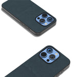 ABEEL For iPhone 16 Pro Case Anti-Scratch Genuine Cow Leather Back Phone Cover