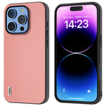 ABEEL For iPhone 16 Pro Case Anti-Scratch Genuine Cow Leather Back Phone Cover