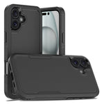 Til iPhone 16 Plus Cover 2-i-1 PC+TPU Stødabsorberende Telefoncover