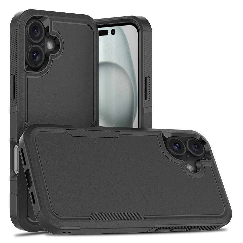 Til iPhone 16 Plus Cover 2-i-1 PC+TPU Stødabsorberende Telefoncover