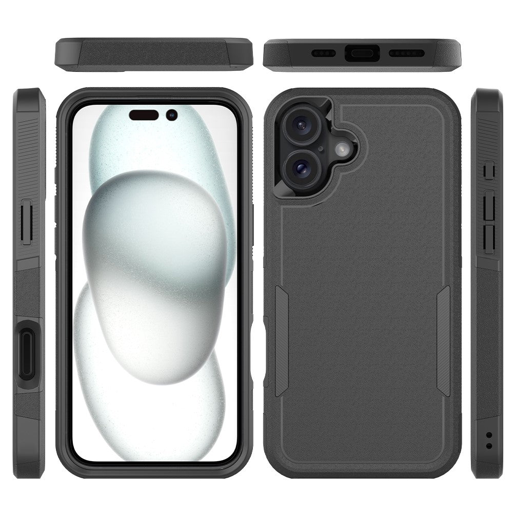 Til iPhone 16 Plus Cover 2-i-1 PC+TPU Stødabsorberende Telefoncover