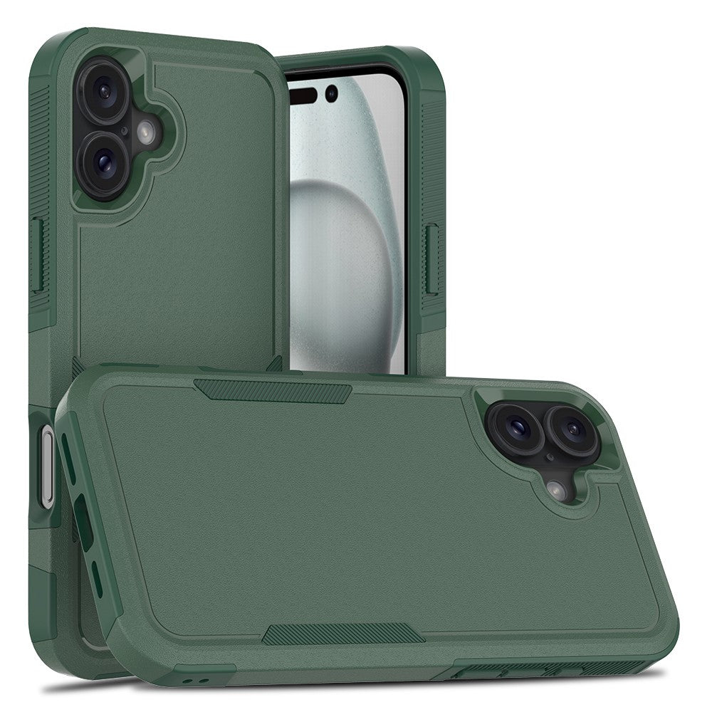 Til iPhone 16 Plus Cover 2-i-1 PC+TPU Stødabsorberende Telefoncover