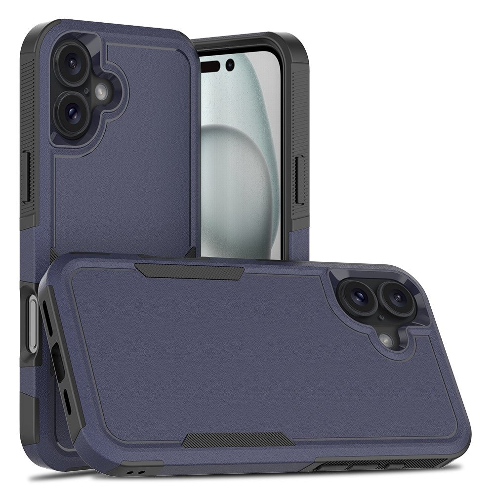 Til iPhone 16 Plus Cover 2-i-1 PC+TPU Stødabsorberende Telefoncover