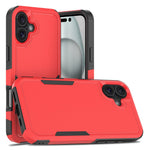 Til iPhone 16 Plus Cover 2-i-1 PC+TPU Stødabsorberende Telefoncover