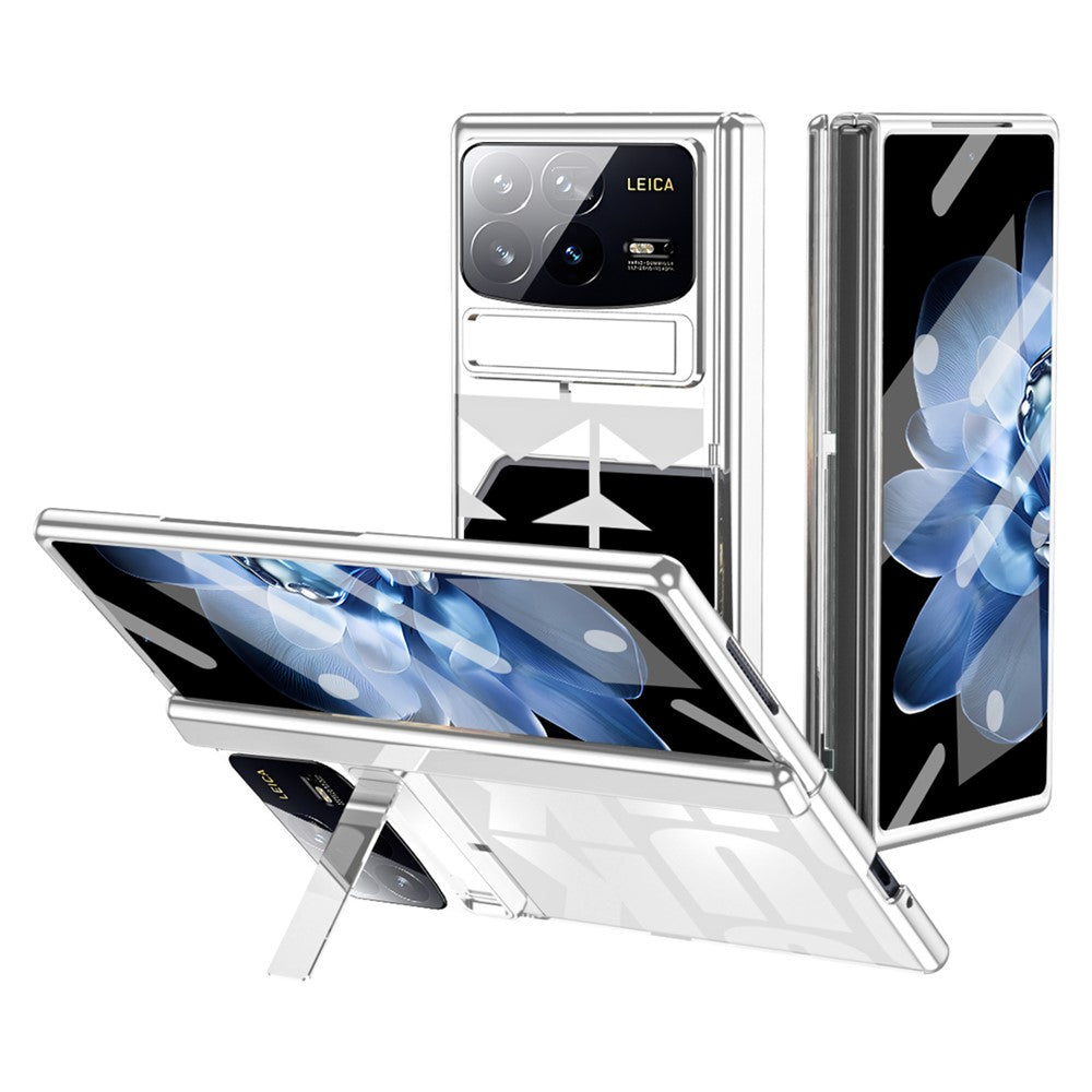 Xiaomi Mix Fold 4 5G-skal, stativ, hårt PC-mobilskal med härdat glasfilm