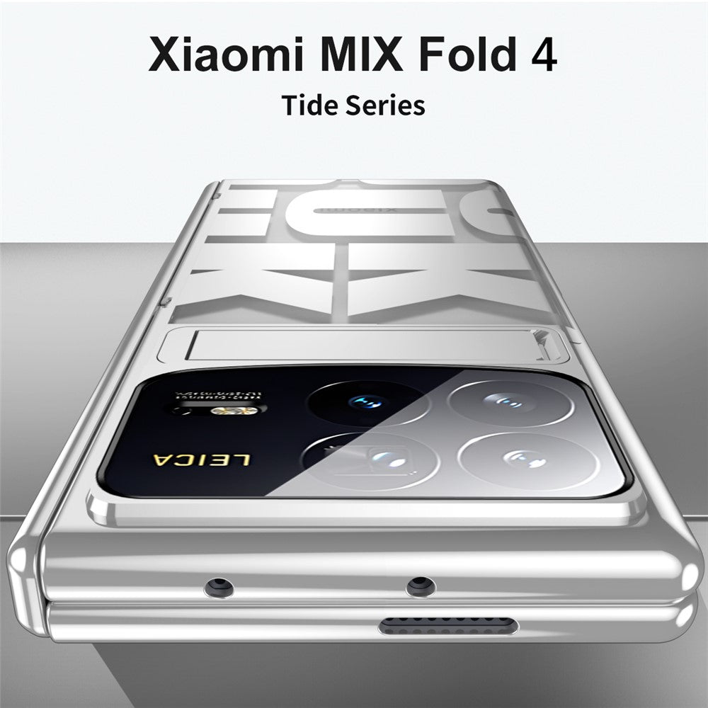 Xiaomi Mix Fold 4 5G-skal, stativ, hårt PC-mobilskal med härdat glasfilm