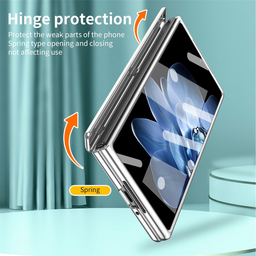 Xiaomi Mix Fold 4 5G-skal, stativ, hårt PC-mobilskal med härdat glasfilm