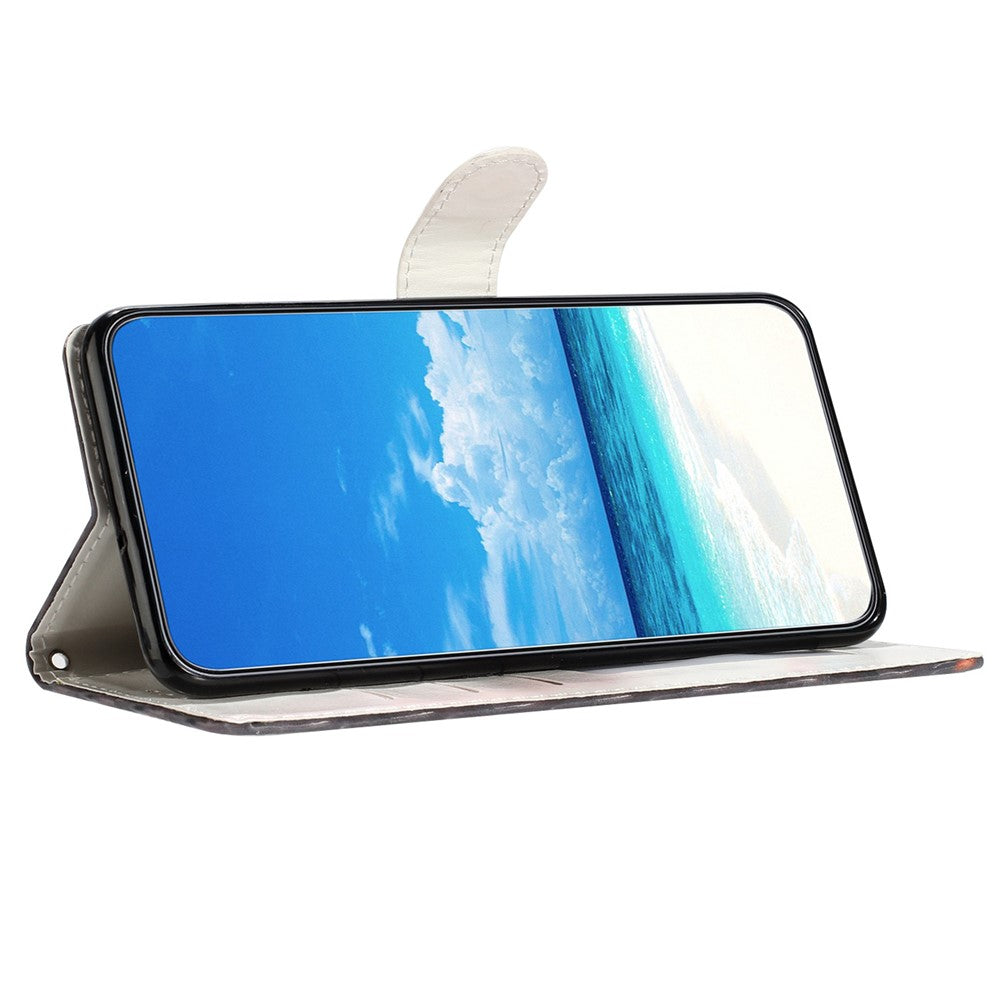 Til Samsung Galaxy A16 5G / A16 4G Etui PU-Læder 3D Mønsterprint Tegnebog Telefoncover