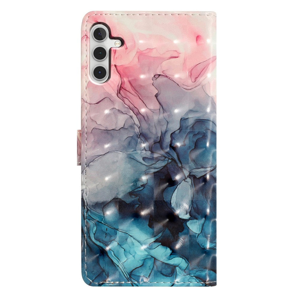 Til Samsung Galaxy A16 5G / A16 4G Etui PU-Læder 3D Mønsterprint Tegnebog Telefoncover