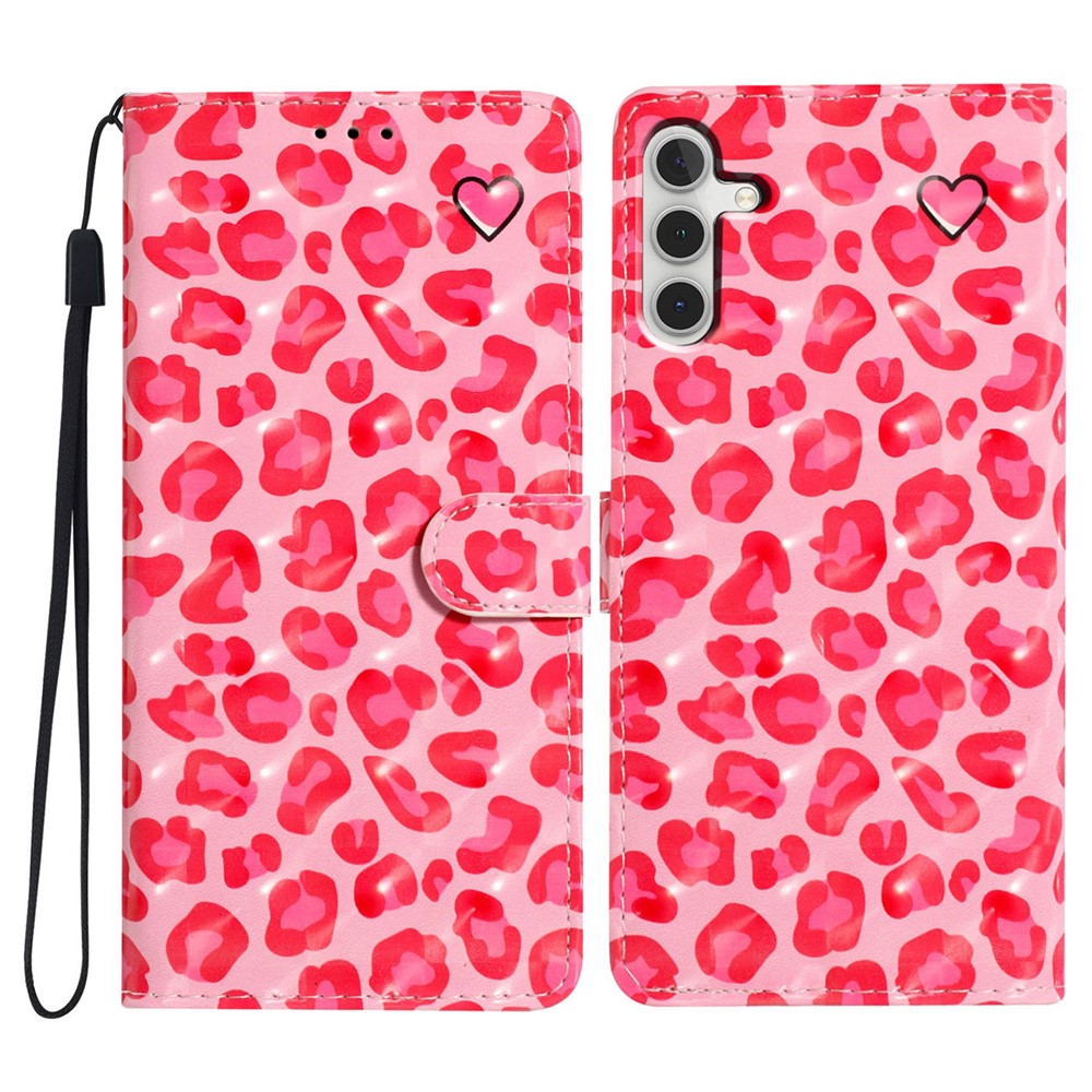 Til Samsung Galaxy A16 5G / A16 4G Etui PU-Læder 3D Mønsterprint Tegnebog Telefoncover