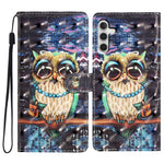 Til Samsung Galaxy A16 5G / A16 4G Etui PU-Læder 3D Mønsterprint Tegnebog Telefoncover