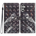 Til Samsung Galaxy A16 5G / A16 4G Etui PU-Læder 3D Mønsterprint Tegnebog Telefoncover