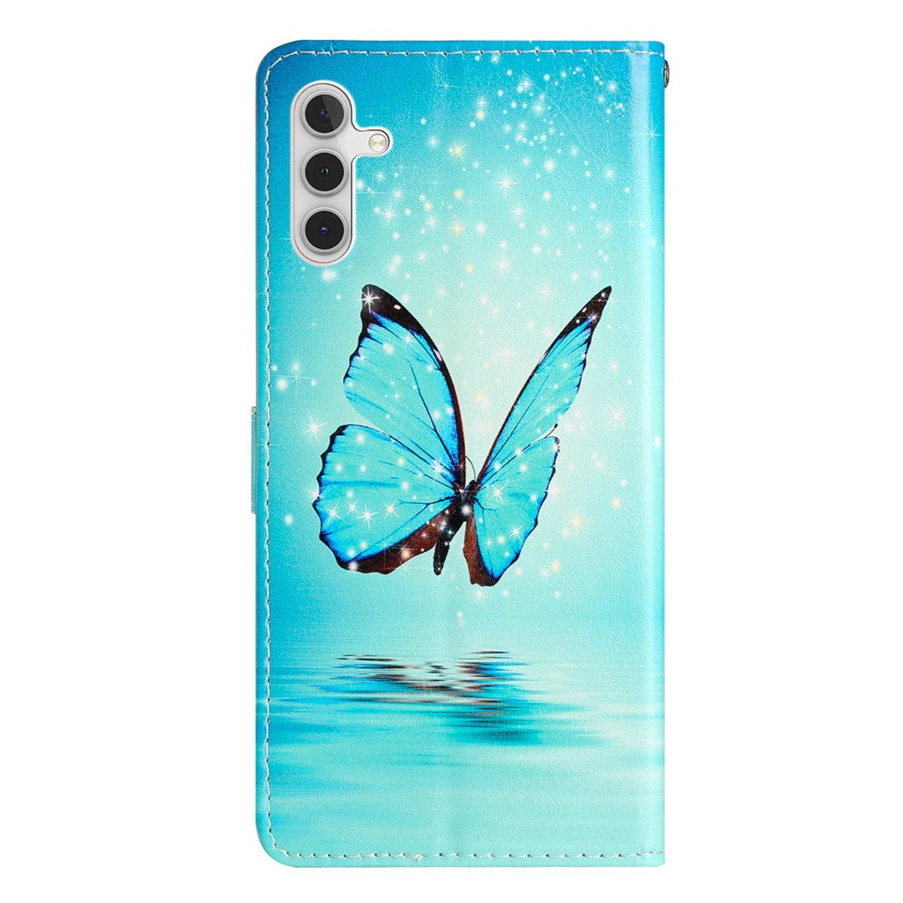 For Samsung Galaxy A16 5G / A16 4G Wallet Case PU Leather Pattern Printing Stand Phone Cover with Strap