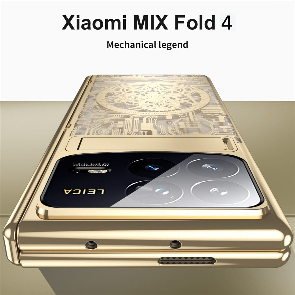 Xiaomi Mix Fold 4 5G-skal Mechanical Legend Hårt PC-stödskal med skärmfilm