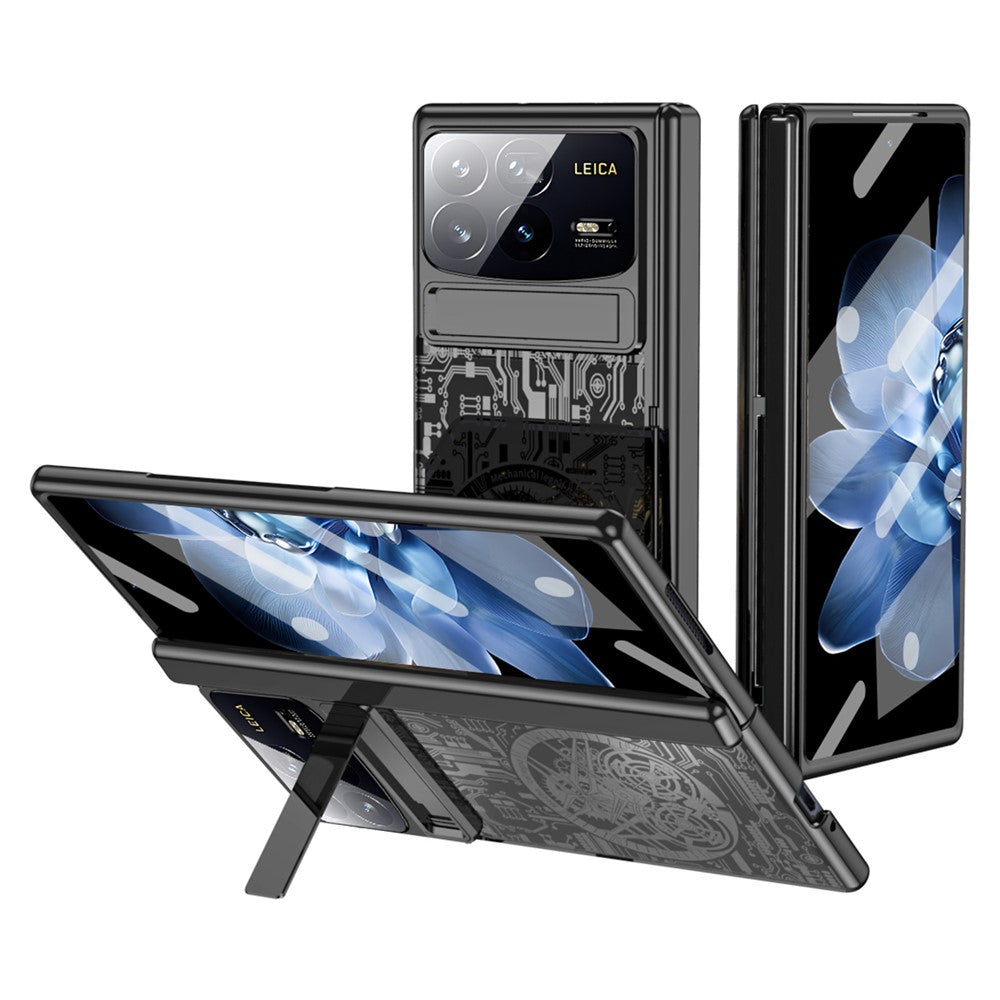 Xiaomi Mix Fold 4 5G-skal Mechanical Legend Hårt PC-stödskal med skärmfilm