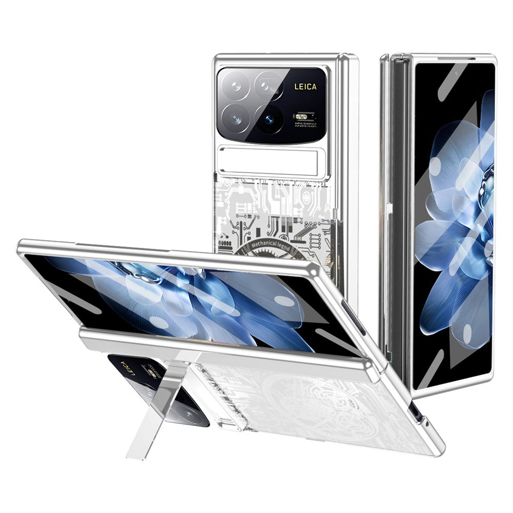Xiaomi Mix Fold 4 5G-skal Mechanical Legend Hårt PC-stödskal med skärmfilm