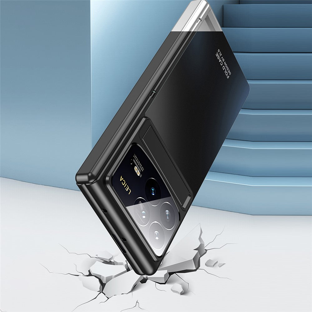 For Xiaomi Mix Fold 4 5G Case Kickstand Hinge Design PC Phone Cover with Tempered Glass Film
