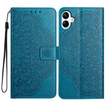 For Samsung Galaxy A06 4G Leather Case with Card Slots Mandala Pattern Phone Cover Stand