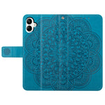 For Samsung Galaxy A06 4G Leather Case with Card Slots Mandala Pattern Phone Cover Stand