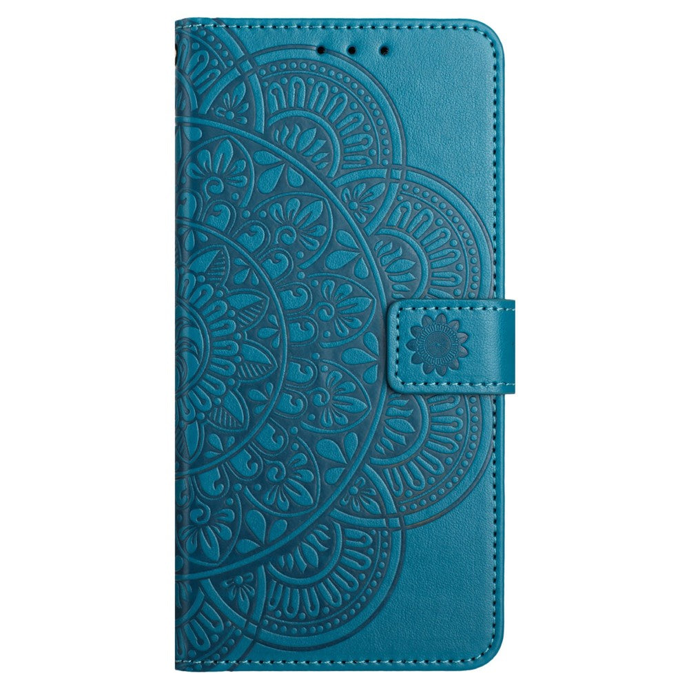 For Samsung Galaxy A06 4G Leather Case with Card Slots Mandala Pattern Phone Cover Stand