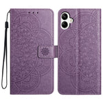For Samsung Galaxy A06 4G Leather Case with Card Slots Mandala Pattern Phone Cover Stand