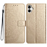 For Samsung Galaxy A06 4G Leather Case with Card Slots Mandala Pattern Phone Cover Stand