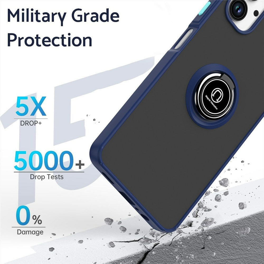For Samsung Galaxy A06 4G Case Ring Holder Kickstand TPU+Acrylic Phone Cover