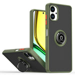 For Samsung Galaxy A06 4G Case Ring Holder Kickstand TPU+Acrylic Phone Cover