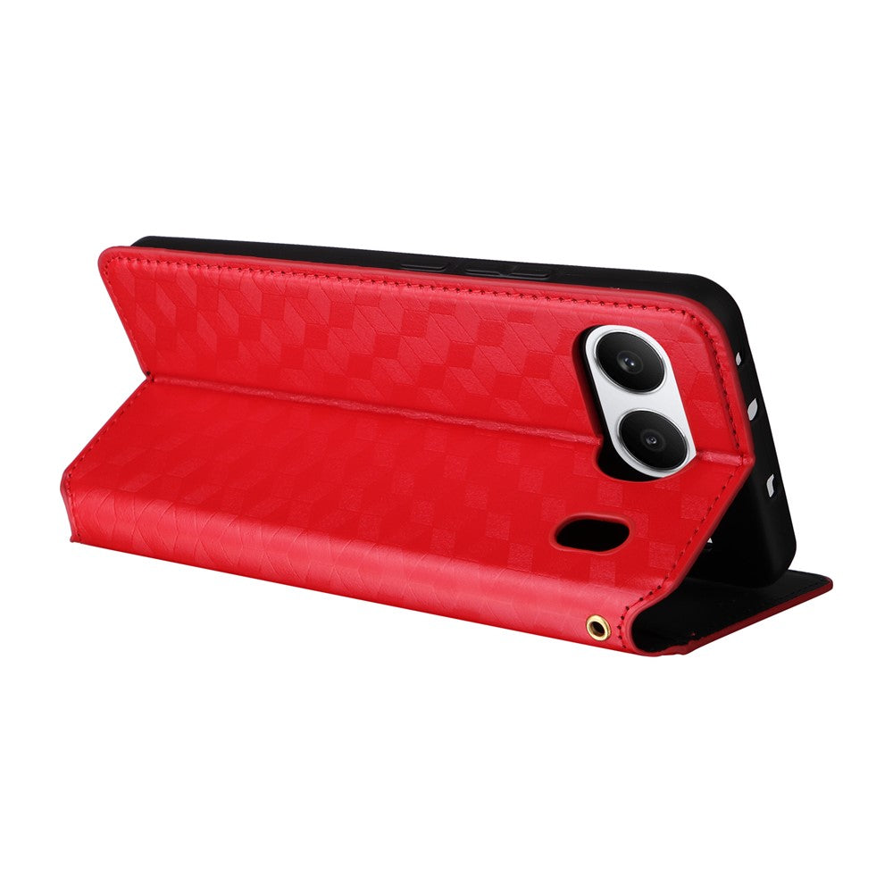 OnePlus Nord 4 Plånboksfodral Rhombus Präglat Läderfodral
