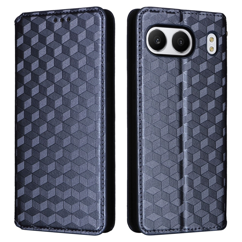 OnePlus Nord 4 Plånboksfodral Rhombus Präglat Läderfodral