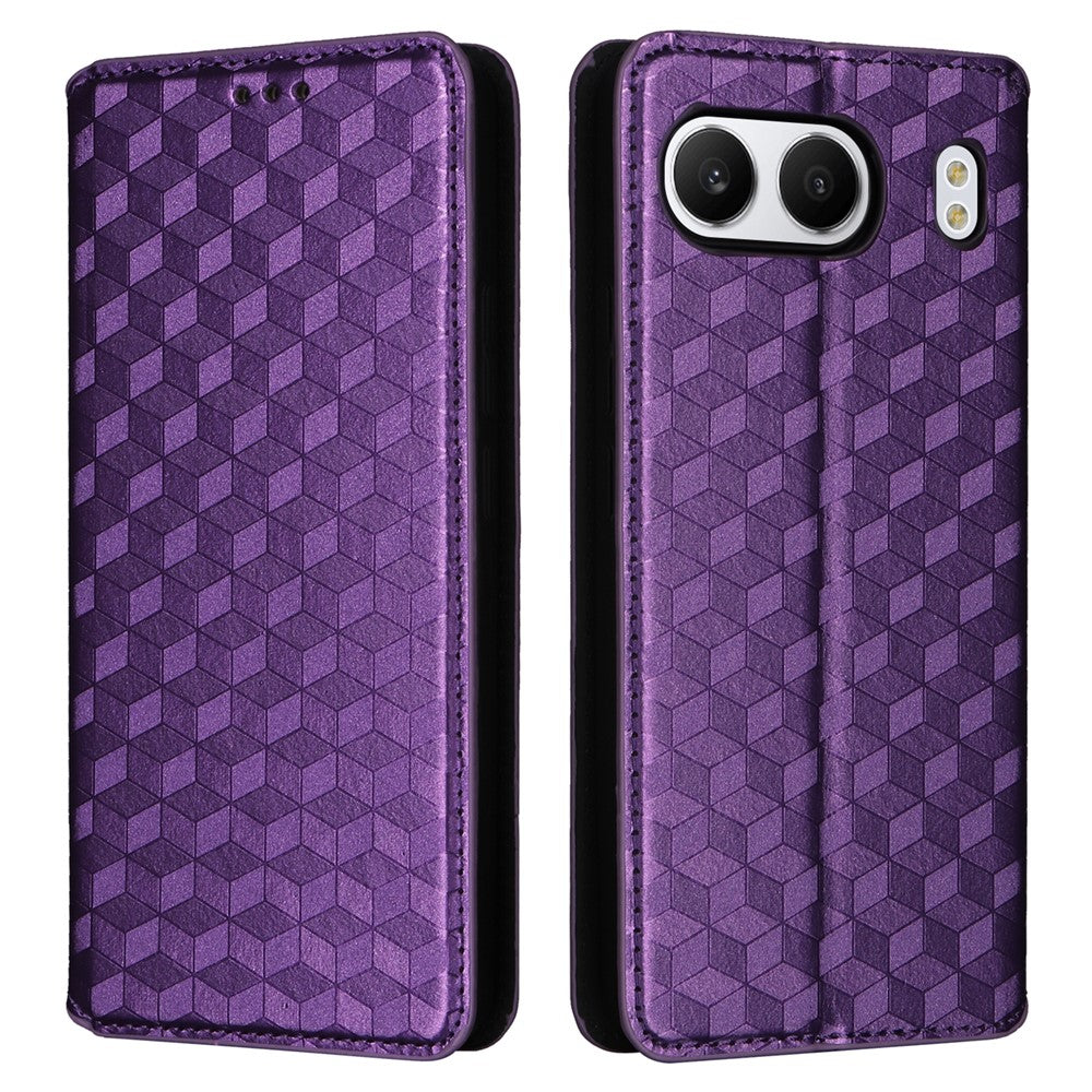 OnePlus Nord 4 Plånboksfodral Rhombus Präglat Läderfodral
