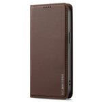 LC.IMEEKE L1 Series for iPhone 15 Plus Case PU Leather Wallet Stand Protective Phone Cover