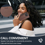 LC.IMEEKE L1 Series for iPhone 15 Plus Case PU Leather Wallet Stand Protective Phone Cover
