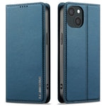 LC.IMEEKE L1 Series for iPhone 15 Plus Case PU Leather Wallet Stand Protective Phone Cover