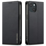 LC.IMEEKE L1 Series for iPhone 15 Plus Case PU Leather Wallet Stand Protective Phone Cover