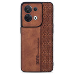 AZNS For Oppo Reno8 5G (Global Version) Imprinted PU Leather Coated TPU Back Cover Anti-drop Cell Phone Case