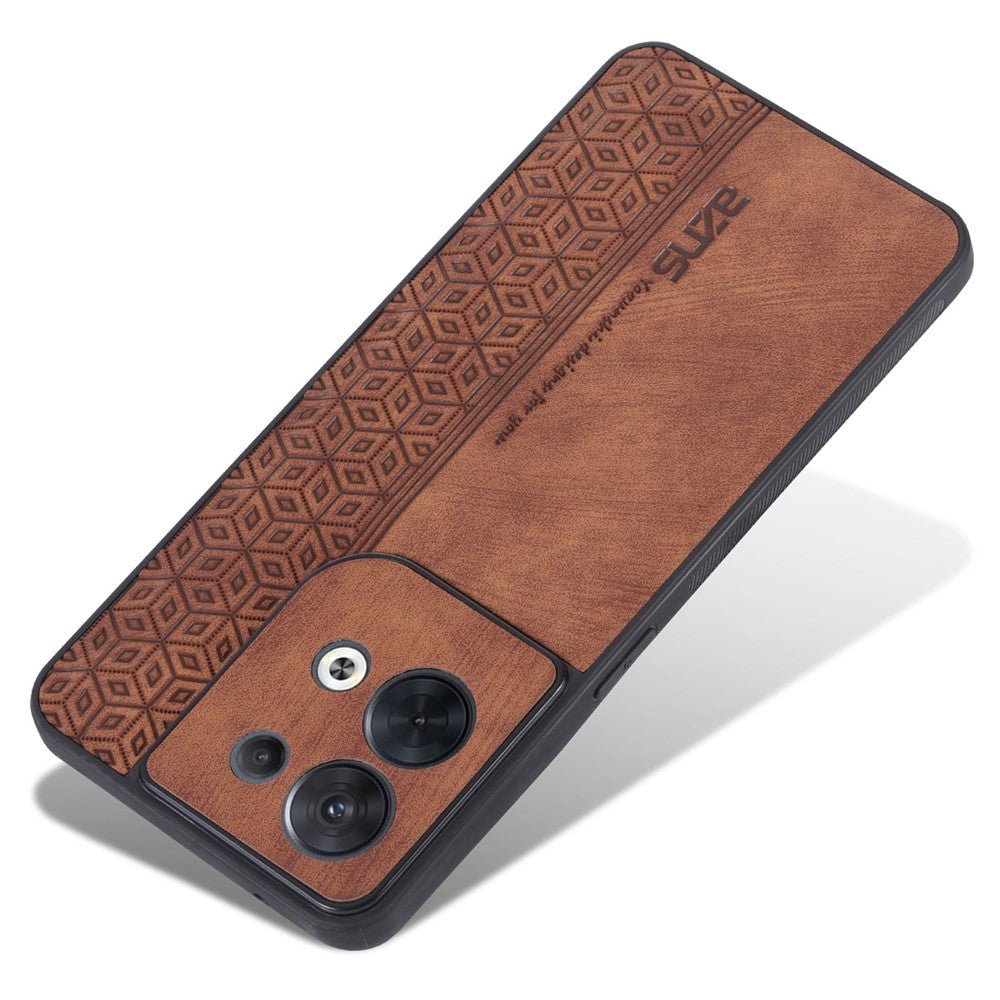 AZNS For Oppo Reno8 5G (Global Version) Imprinted PU Leather Coated TPU Back Cover Anti-drop Cell Phone Case