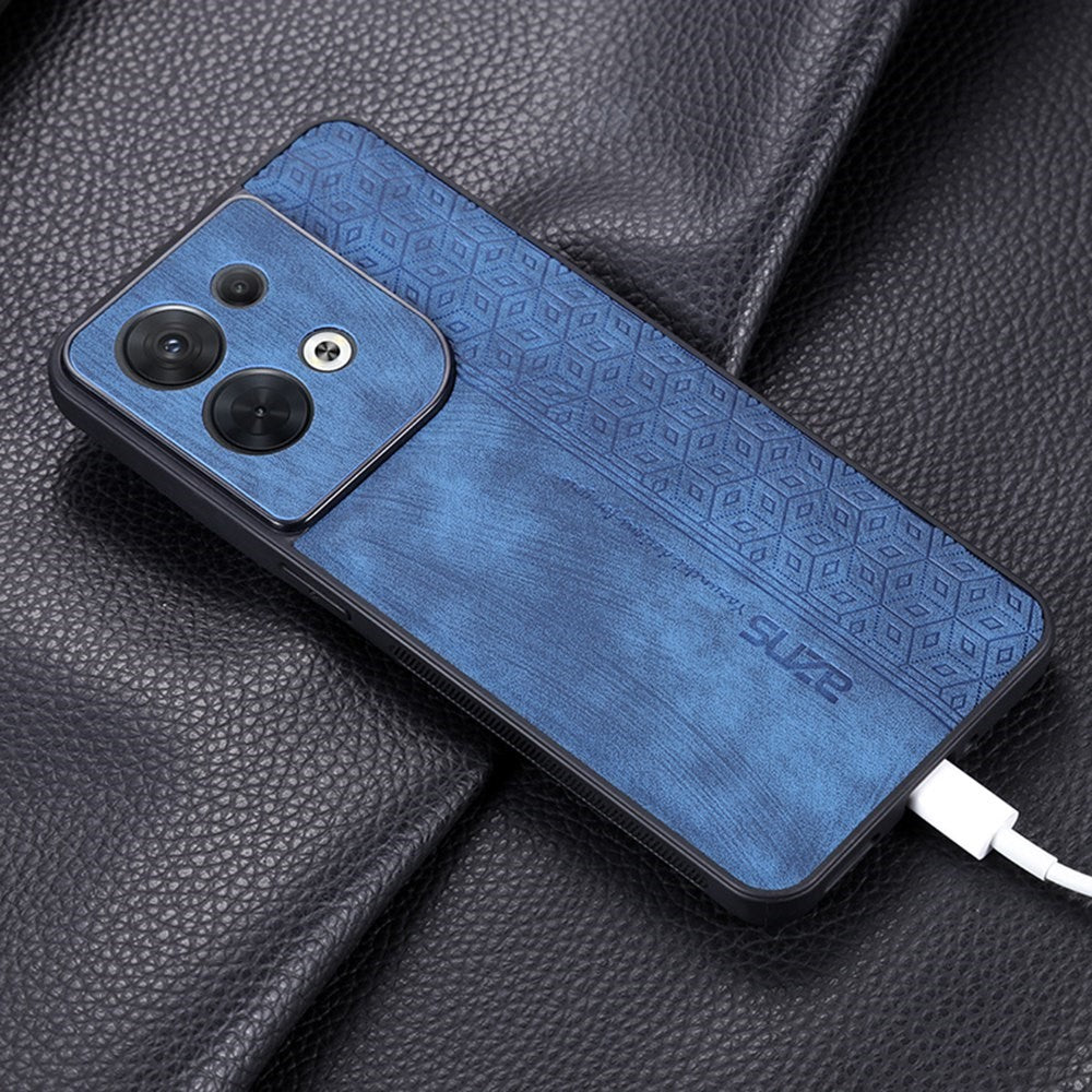 AZNS For Oppo Reno8 5G (Global Version) Imprinted PU Leather Coated TPU Back Cover Anti-drop Cell Phone Case