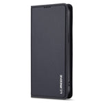 LC.IMEEKE L1 Series for iPhone 15 Pro Case PU Leather Wallet Stand Protective Phone Cover