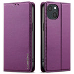 LC.IMEEKE L1 Series for iPhone 15 Case PU Leather Wallet Stand Protective Phone Cover