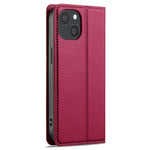 LC.IMEEKE L1 Series for iPhone 14 / 13 Case PU Leather Wallet Stand Protective Phone Cover