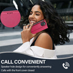 LC.IMEEKE L1 Series for iPhone 14 / 13 Case PU Leather Wallet Stand Protective Phone Cover