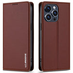 LC.IMEEKE L1-serie til iPhone 14 Pro etui i PU-læder med pung og stander – beskyttende telefoncover